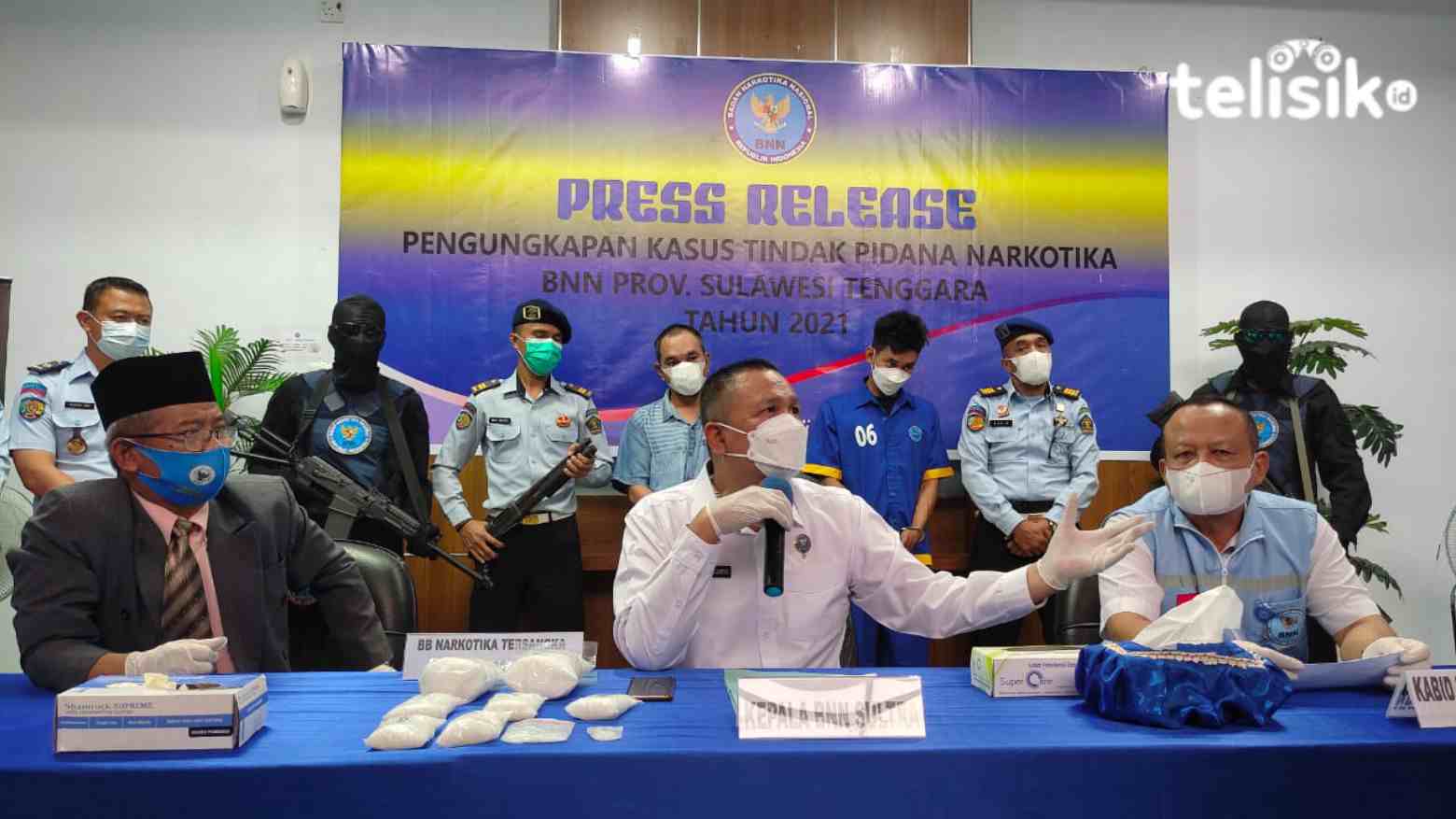 BNNP Sultra Amankan 1,5 Kg Sabu dari Peredaran di Kendari