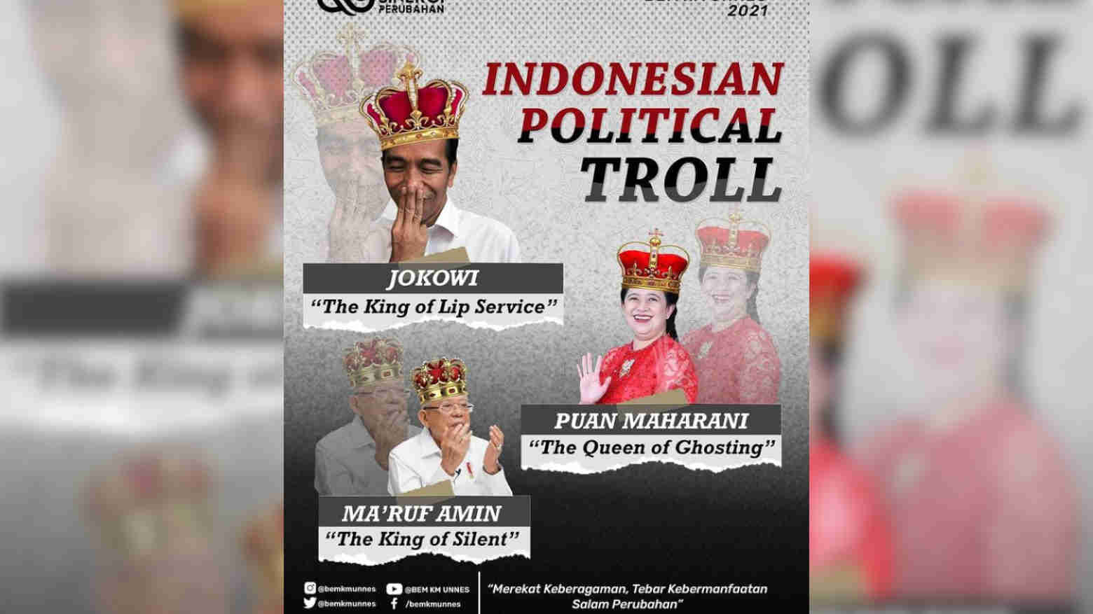 Giliran Puan Maharani Digelari Queen of Ghosting dari BEM Unnes