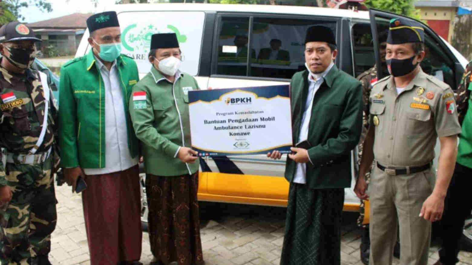 LAZISNU Konawe Dapat Bantuan Ambulance dari BPKH