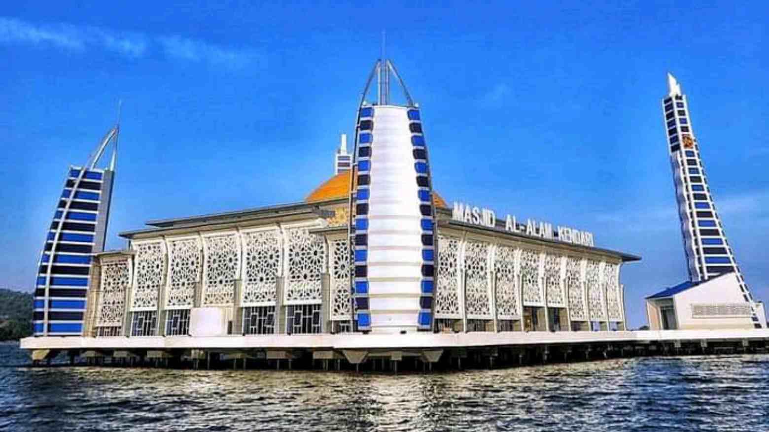 Masjid Al Alam Sekarang Jadi Icon Sultra, Netizen: Luar Biasa Nur Alam