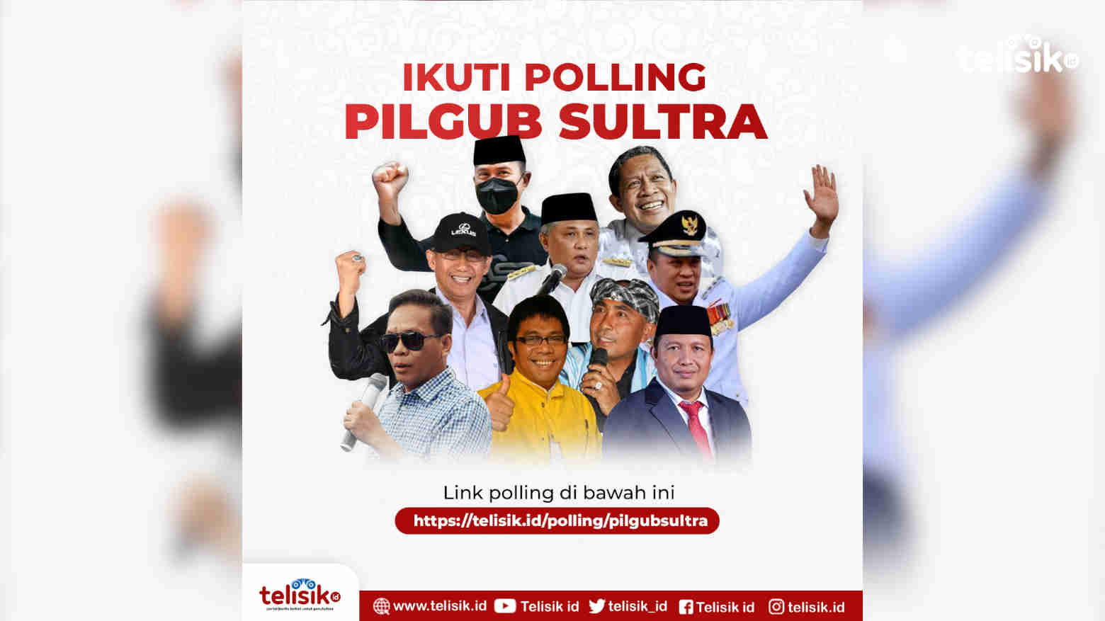Telisik.id Buka Polling Pilgub Sultra 2024