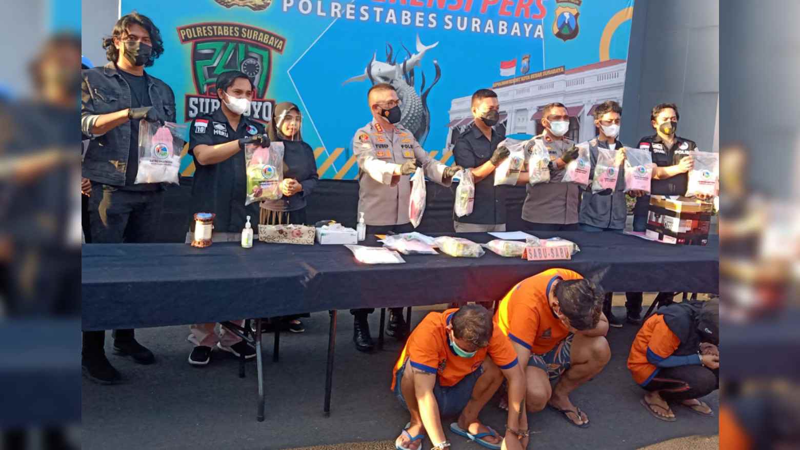 3 Kurir Sabu Jaringan Sumatera Jawa Diciduk, Ini Barang Bukti yang Diamankan