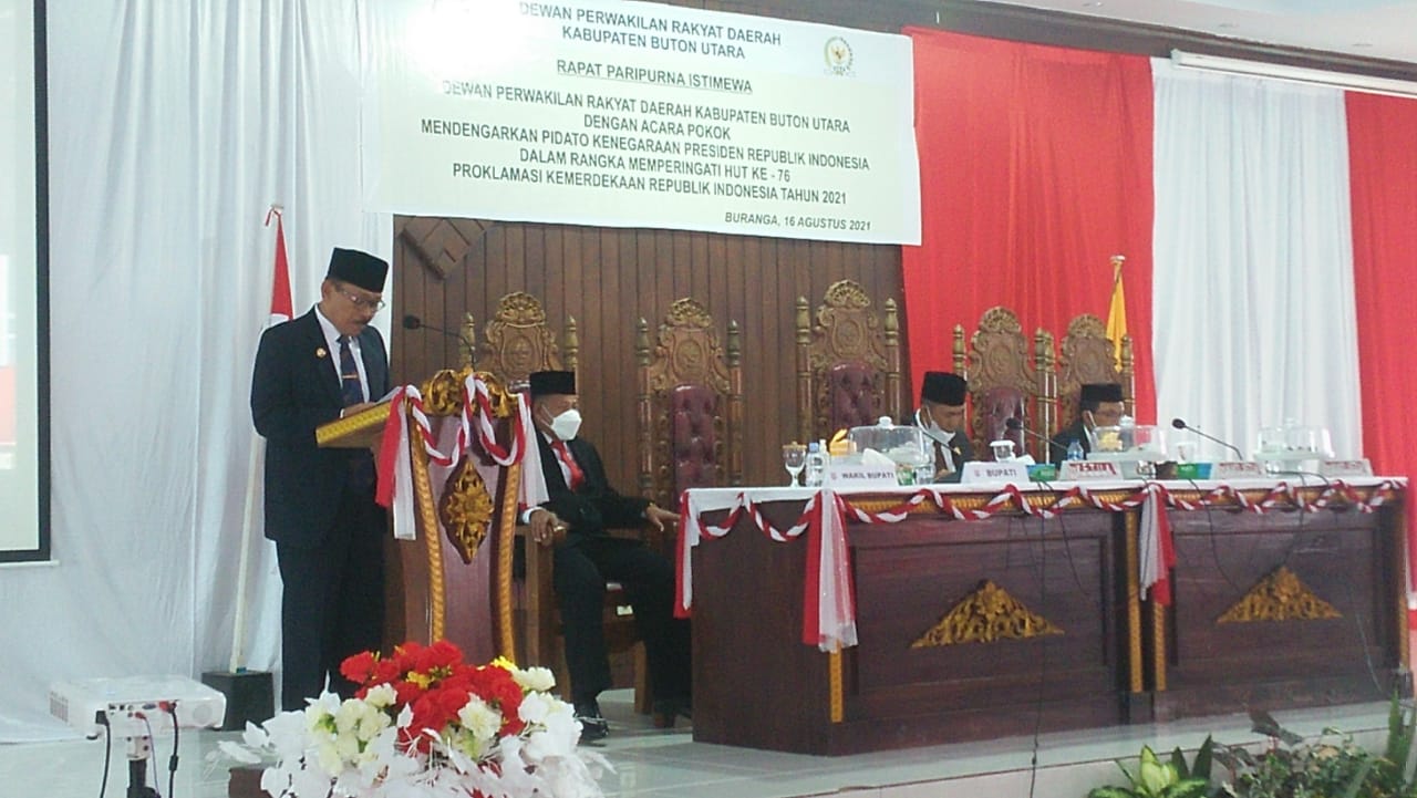 Hadiri Rapat Paripurna Istimewa DPRD, Bupati Butur Ajak Masyarakat Bersatu Lawan COVID-19