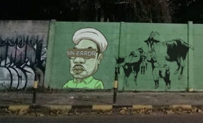 Ngabalin Viral, Dibuatin Meme King Of Penjilat dan Mural 504 Eror