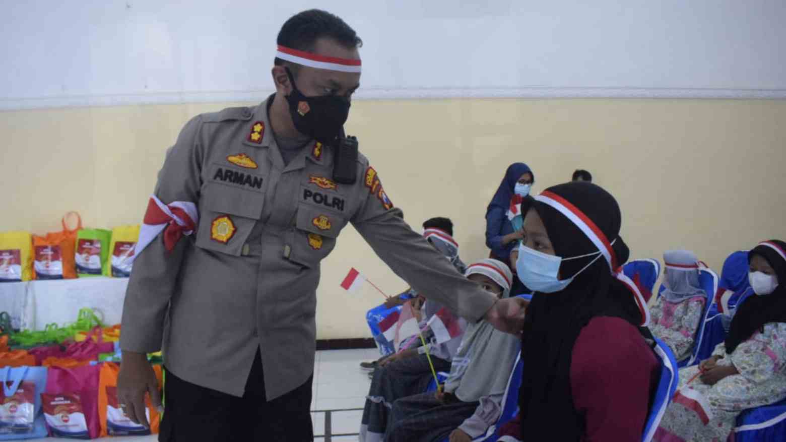 Orang Tua Meninggal Akibat COVID-19, Polres Pasuruan Kota Angkat 130 Anak Asuh