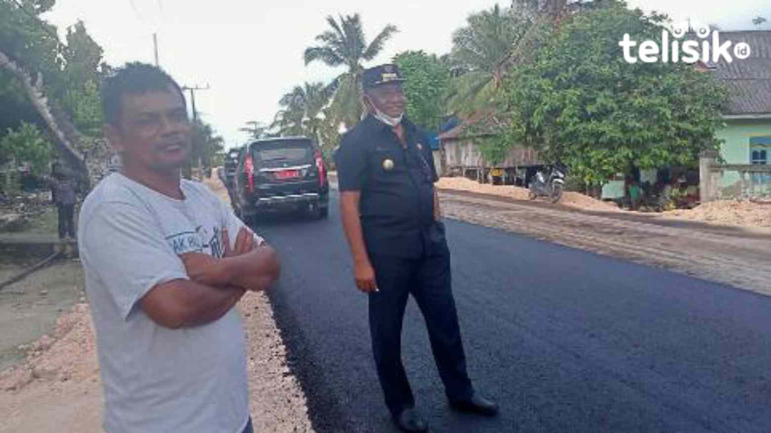 Pemda Buteng Tinjau Jalan Hotmix, Warga Sambut Gembira