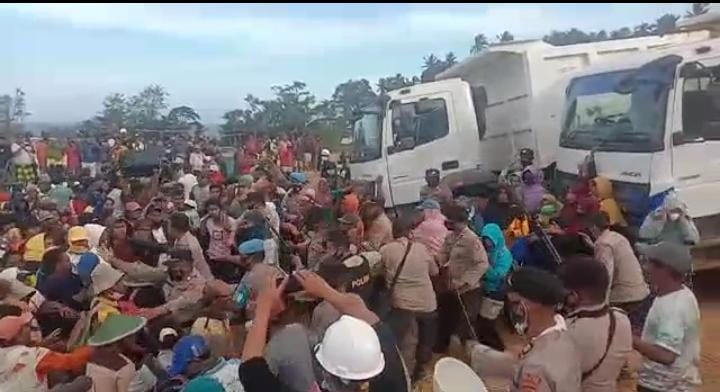 Demonstrasi Berakhir Ricuh, Buntut Dampak Lingkungan PT. GMS Konawe Selatan