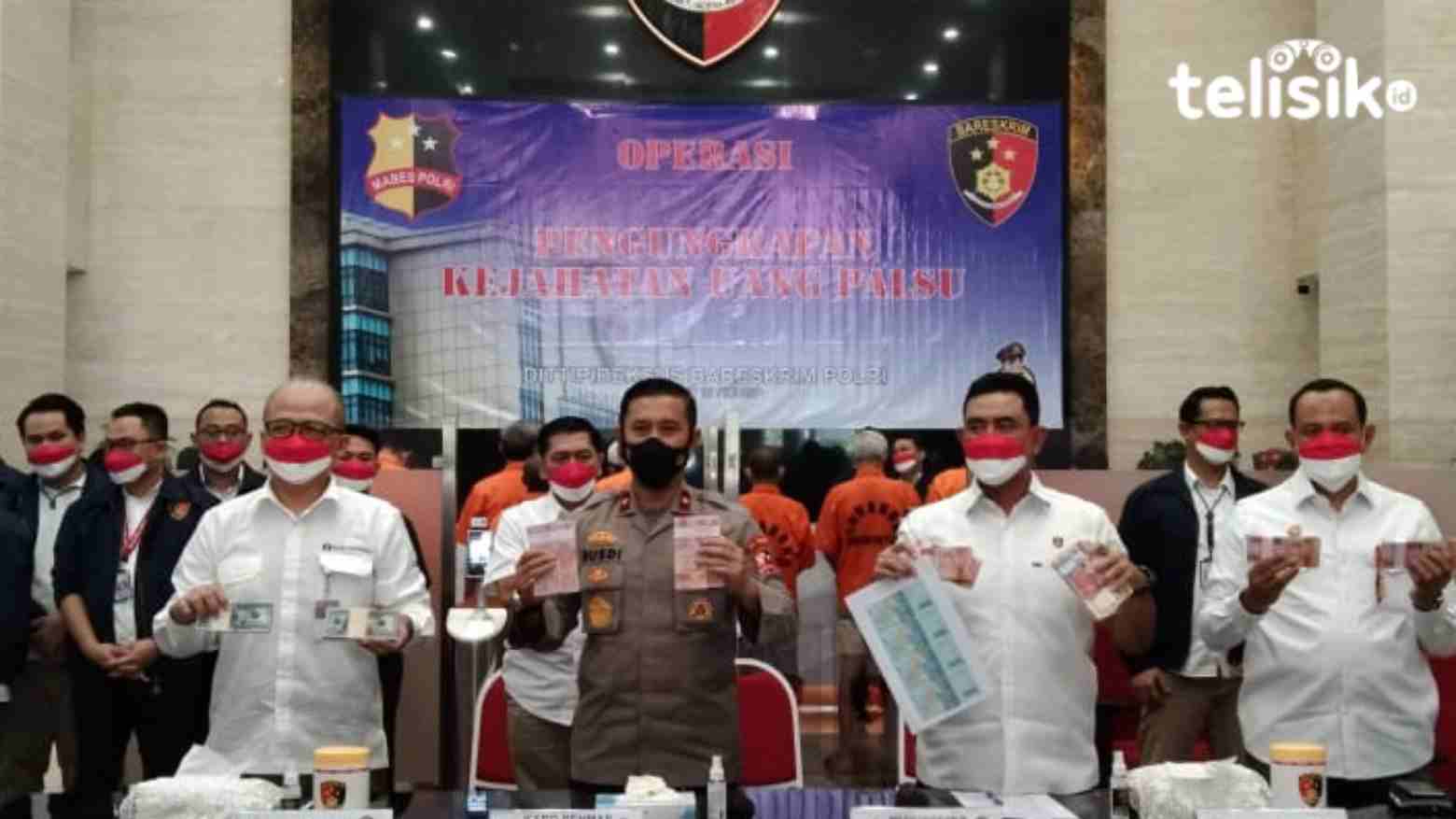 Bareskrim Polri Ungkap Peredaran Uang Palsu, Pelaku Tersebar di Lima Kota