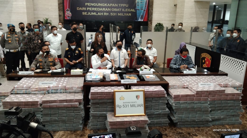 Bareskrim Polri Ungkap Tindak Pidana Pencucian Uang dari Hasil Obat Ilegal Capai Rp 531 Miliar