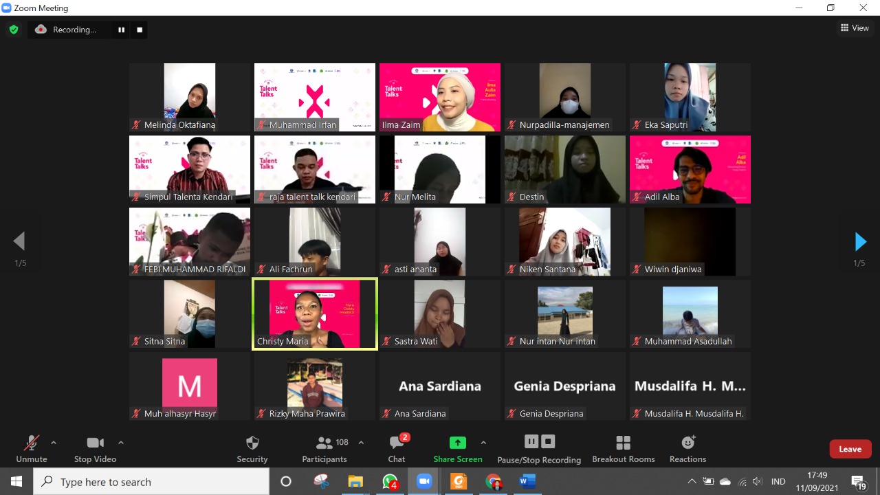 Hadirkan Pembicara Berkompeten, Talent Talk Sukses Digelar