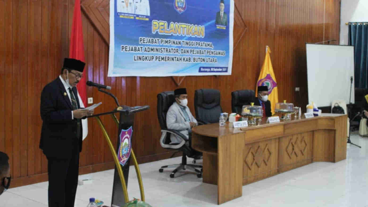 Lantik Kabinet Baru, Bupati Butur: Jabatan Adalah Amanah dan Kepercayaan