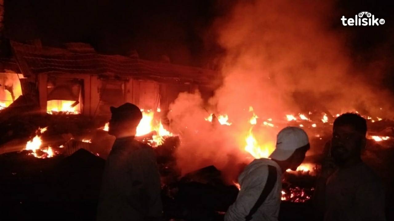 80 Kios di Pasar Wakuru Terbakar, Kerugian Ditaksir Rp 1 Miliar