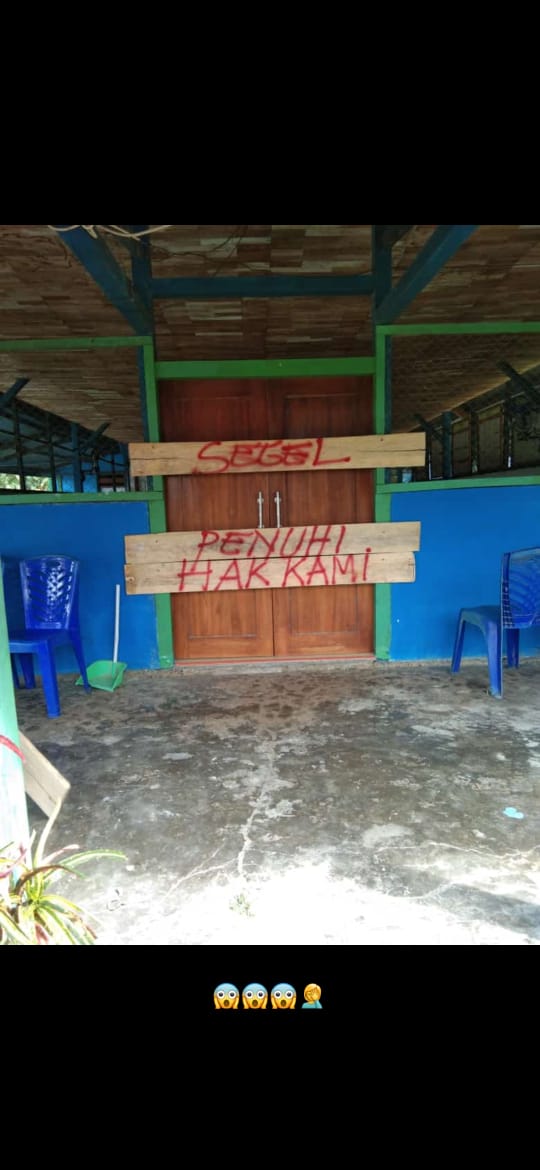 ADD Tak Cair, Perangkat Segel Balai Desa Bangunsari