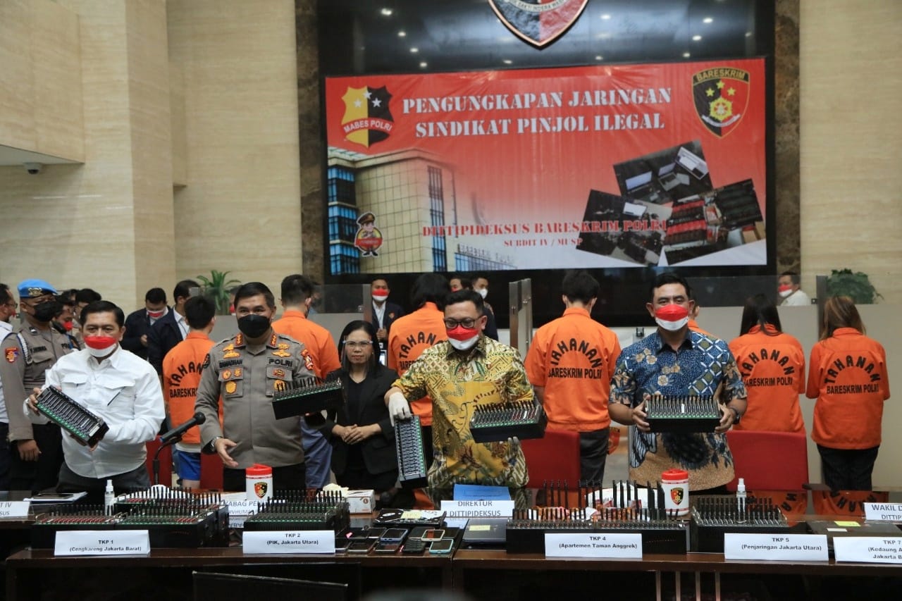 Bareskrim Tangkap 7 Orang Jaringan Pinjol Ilegal, Gaji Rp 20 Juta hingga Teror Korban