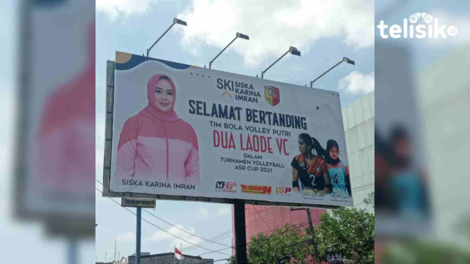 Siska Karina Imran Bersanding dengan ASR dalam Baliho