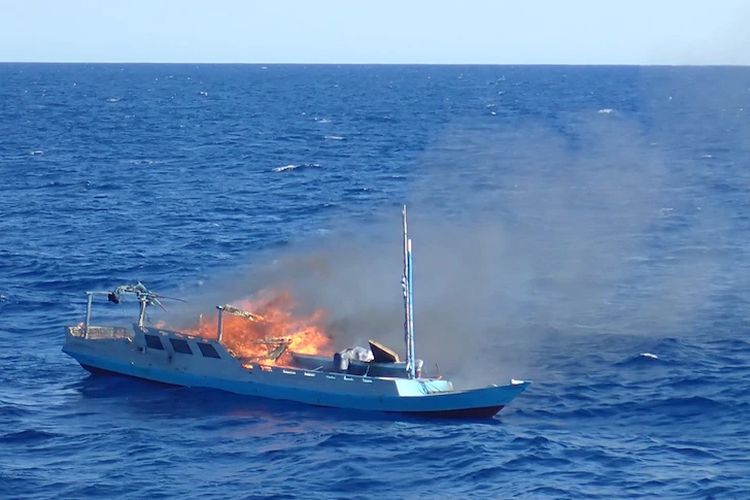 3 Kapal Indonesia Dibakar Australia, Susi Pudjiastuti Beri Hormat