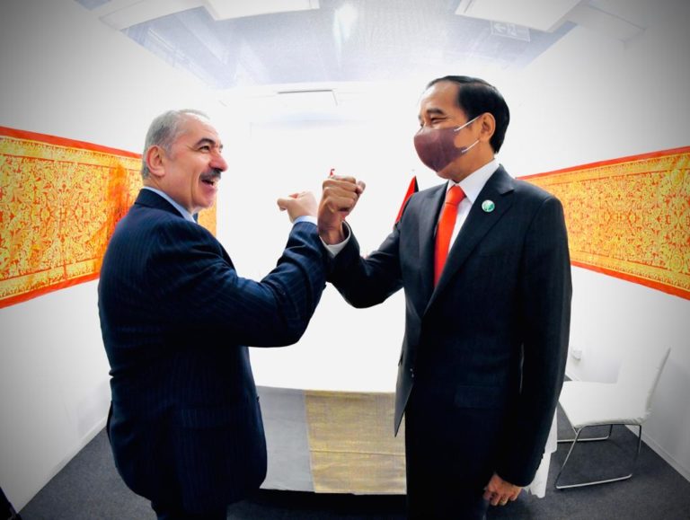 Bertemu PM Shtayyeh, Jokowi Tegaskan Komitmen Indonesia Dukung Perjuangan Palestina