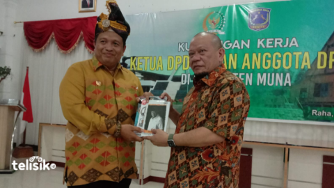 Ketua DPD La Nyalla Mattalitti Mengaku Datang Berguru ke Bupati Muna