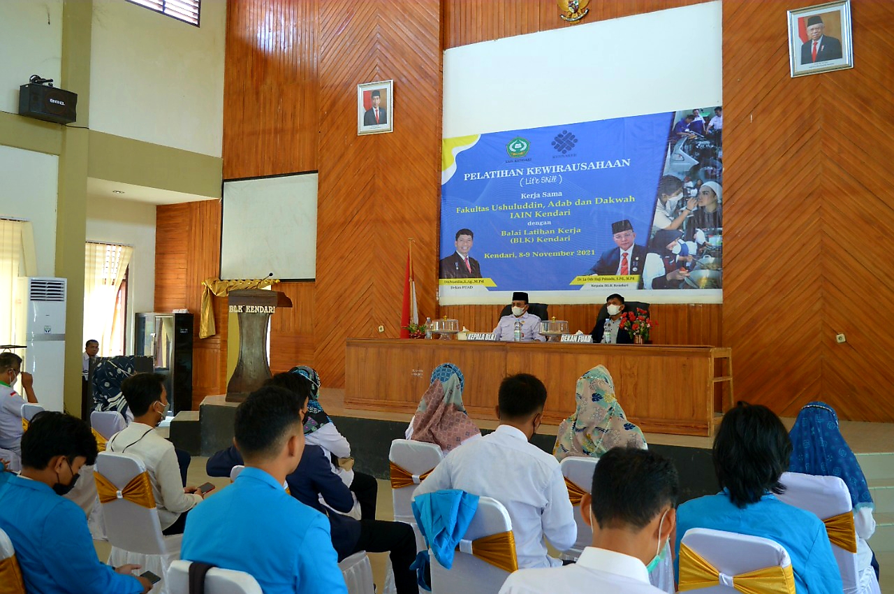 Mahasiswa IAIN Ikuti Pelatihan Kewirausahaan BLK Kendari
