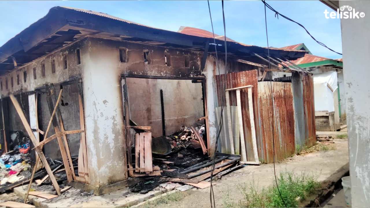 Pasar PKL Paddys Market Kendari Dilalap Si Jago Merah, 8 Los Hangus Terbakar