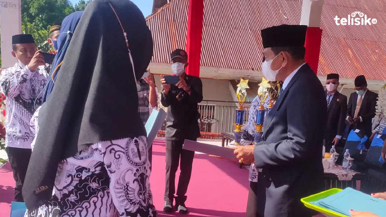 Peringati Hari Guru, Bupati Butur Bacakan Pidato Mendikbudristek