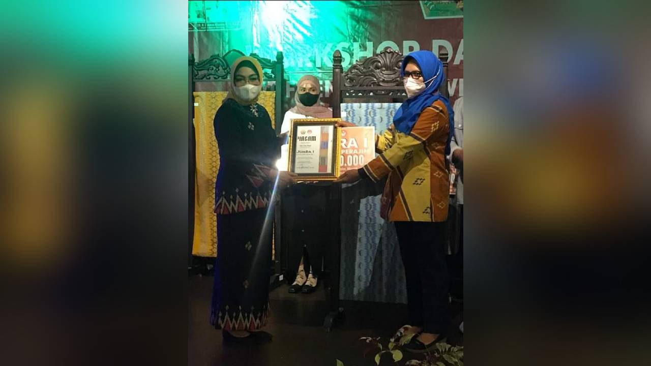 Desain Motif Tenun Masalili Muna Terbaik di Sultra