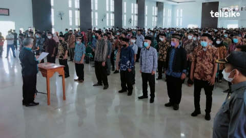 Dikukuhkan Pj Bupati Koltim, 585 Anggota BPD Wajib Vaksin