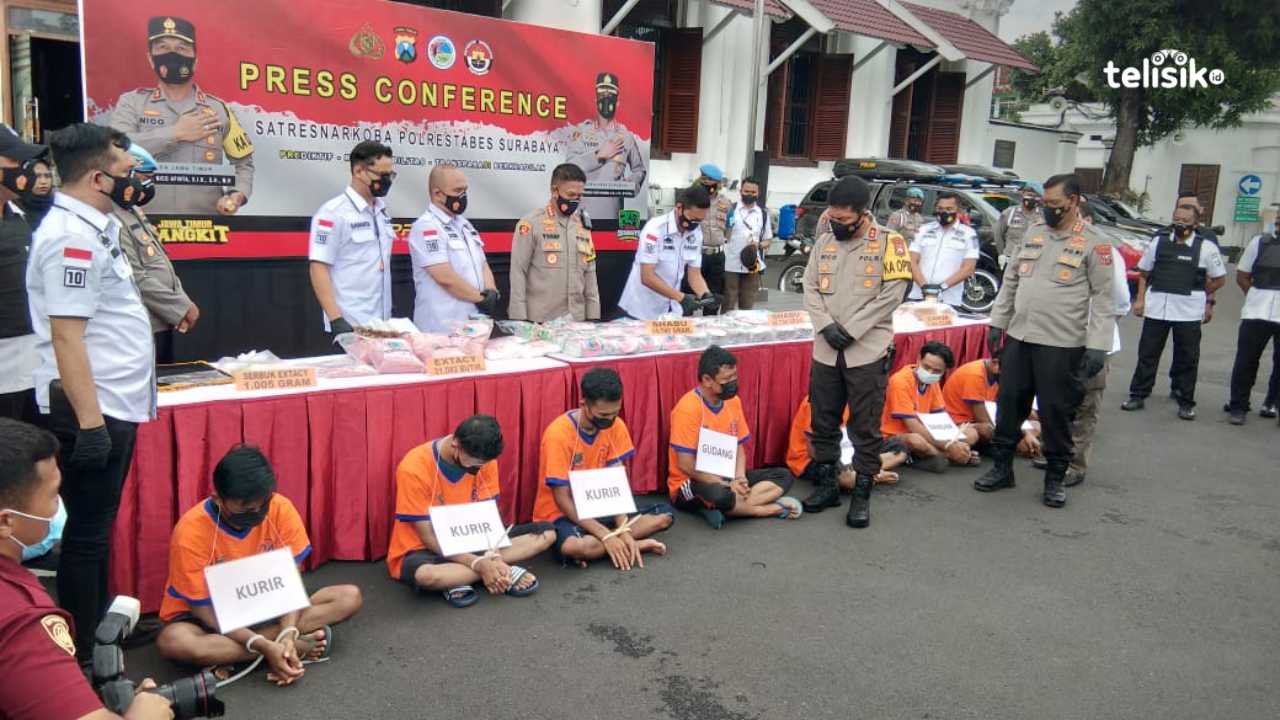 Ditangkap di Surabaya, Pengedar Narkotika Jaringan Sumatera Terancam Hukuman Mati
