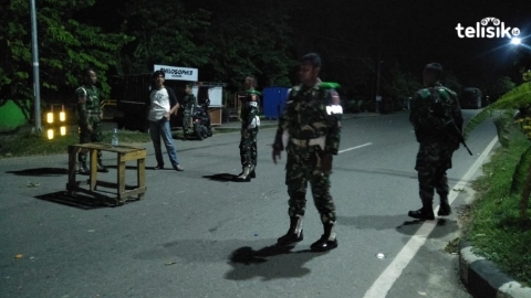 Ratusan Aparat TNI-Polri Masih Berjaga di Sepanjang Kendari Beach
