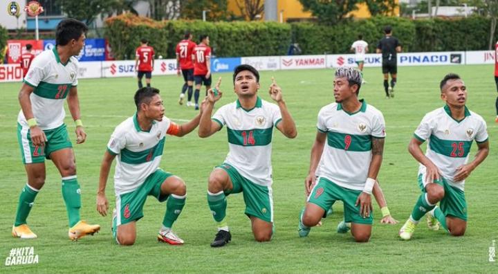 Timnas Indonesia Cukur Laos 5-1, Geser Malaysia di Puncak Klasemen Grup B Piala AFF