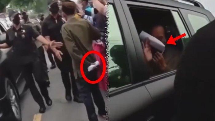 Warga Lempari Wajah Jokowi dengan Kertas, Isinya Bikin Kaget