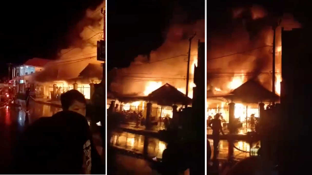 Warung Makan dan Bengkel di Baubau Hangus Terbakar
