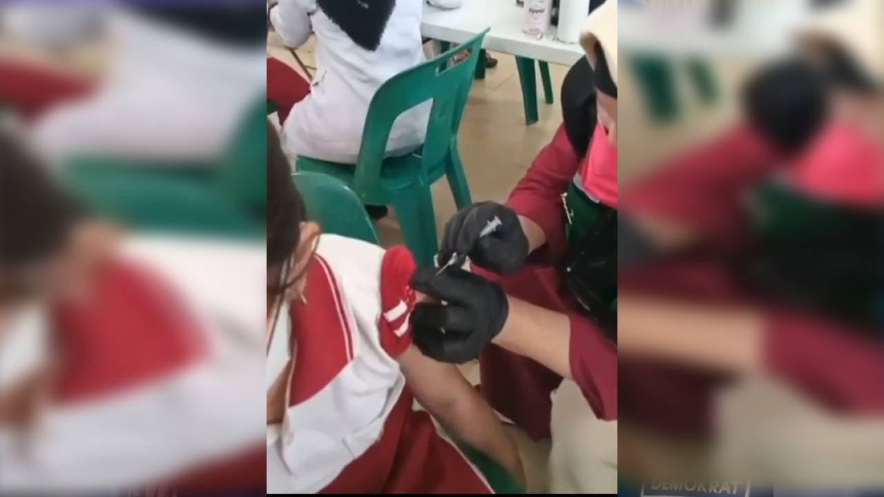 Polisi Dalami Kasus Nakes Suntik Vaksin Kosong ke Siswa SD