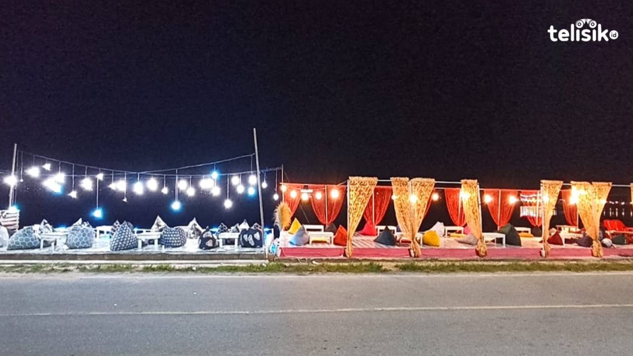 Dipenuhi Lampu LED, Kendari Beach Kini Lebih Berwarna