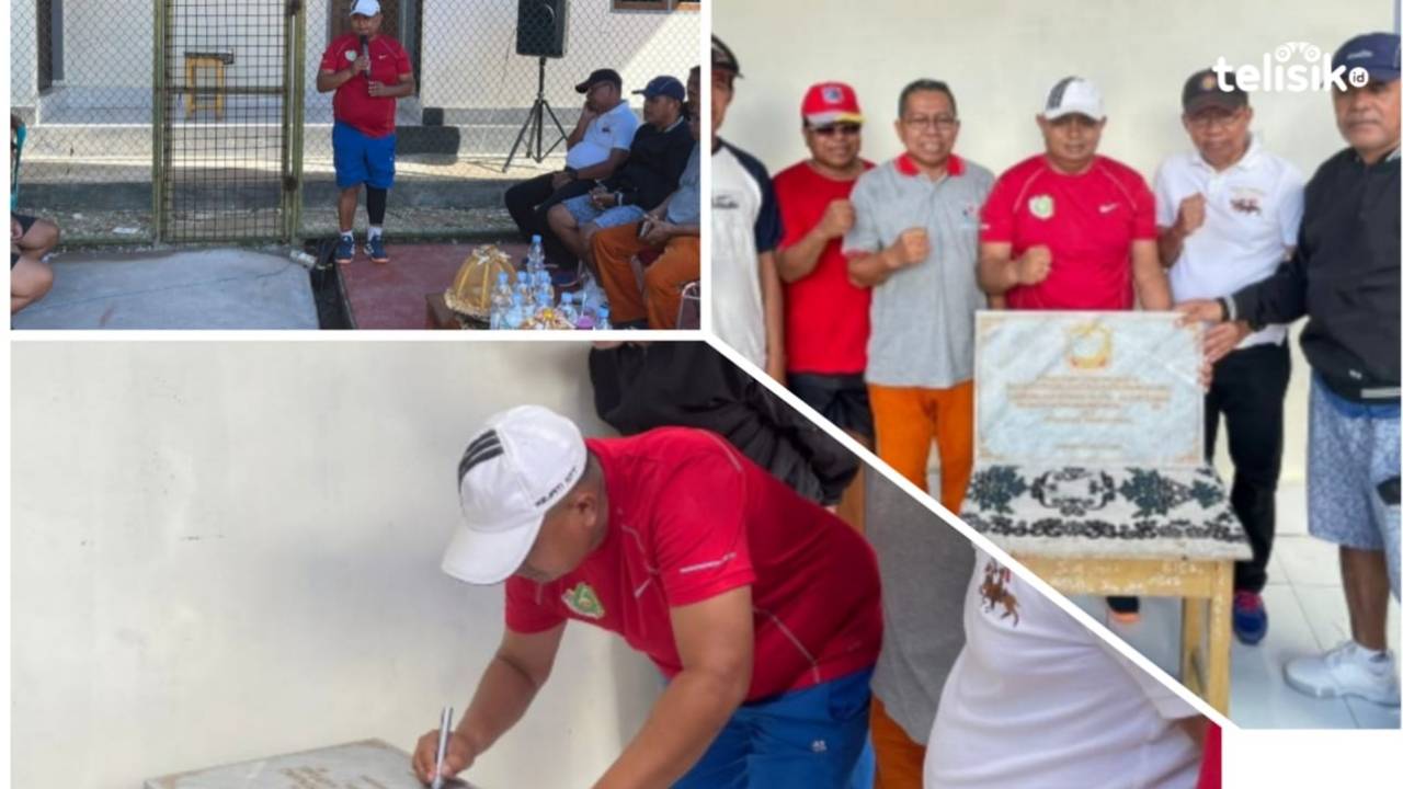 Hadapi Porprov, Kajari Muna Prakarsai Pembangunan Kamar Ganti Lapangan Tenis