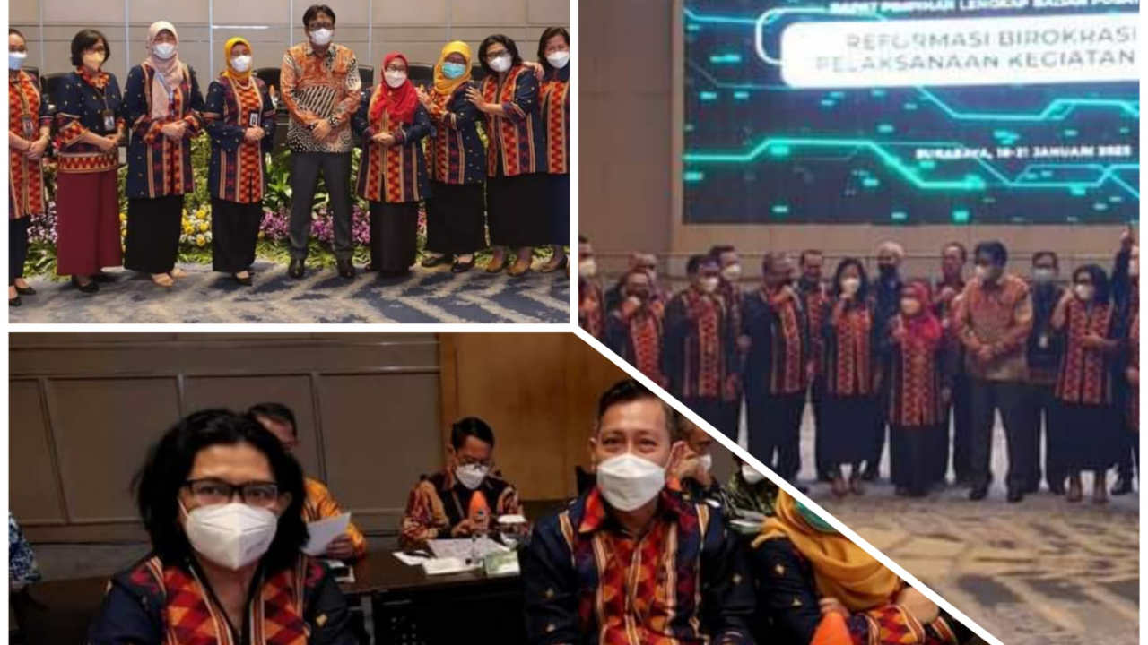 Kepala BPS se-Indonesia Kompak Gunakan Tenun Masalili Muna di Rapimnas