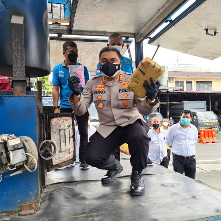 Polrestabes Medan Musnahkan Puluhan Kilogram Narkotika