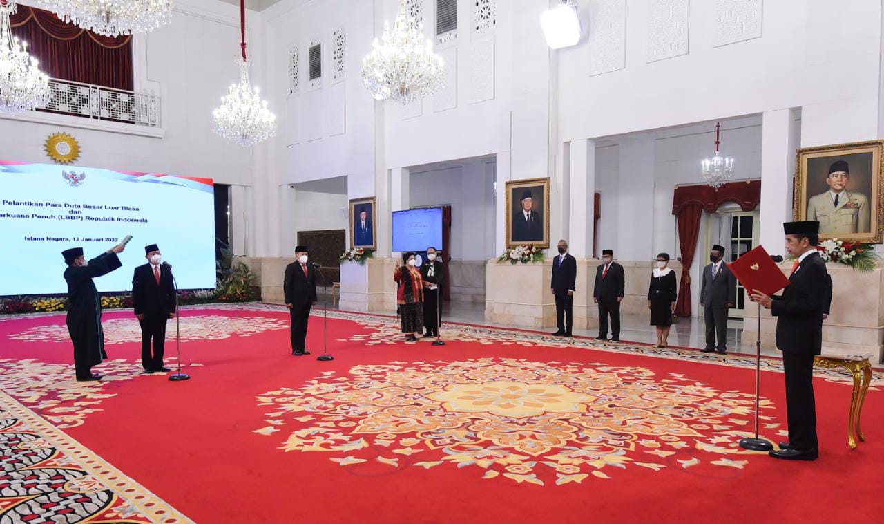 Presiden Jokowi Lantik Tiga Dubes, Ini Daftarnya