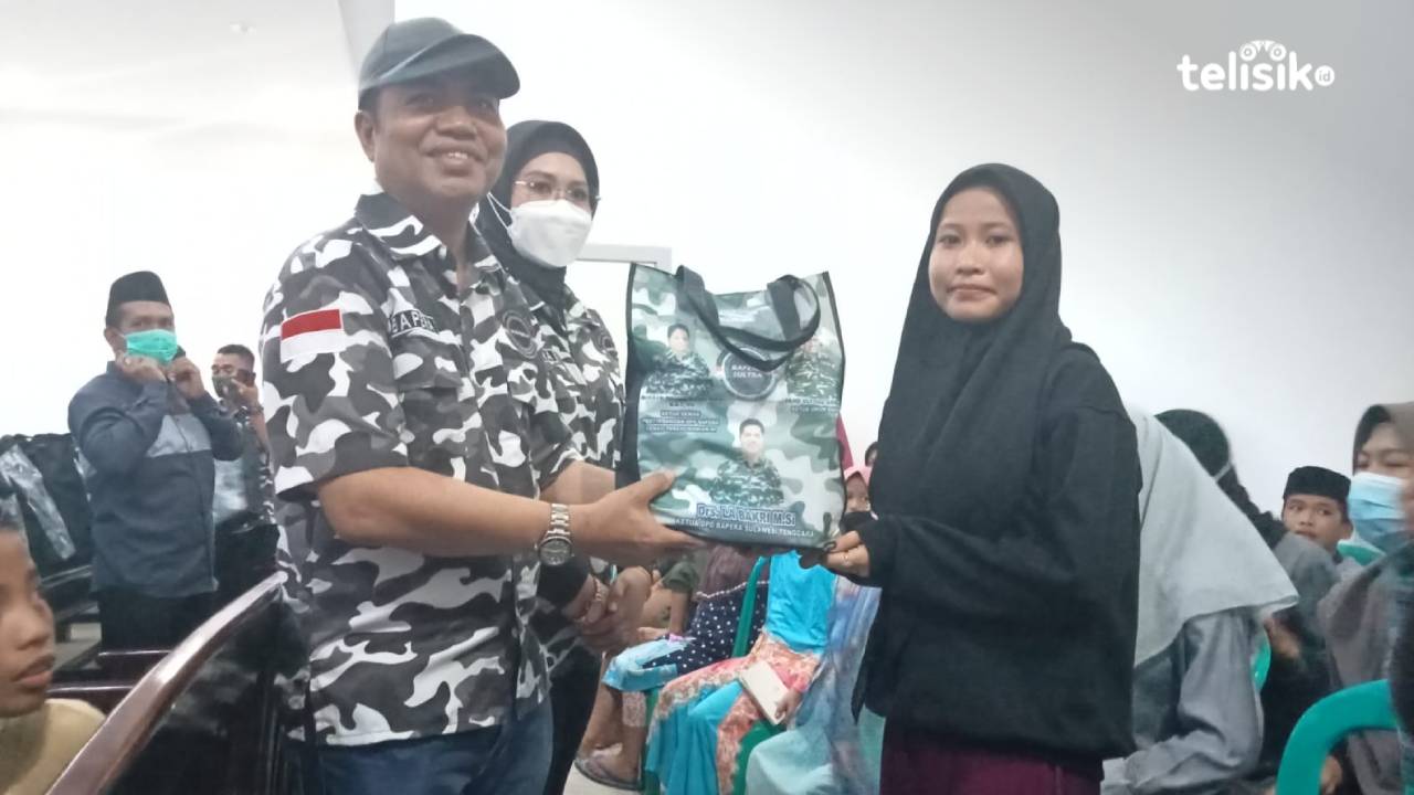 Resmikan Sekretariat, Bapera Sultra Santuni Anak Yatim