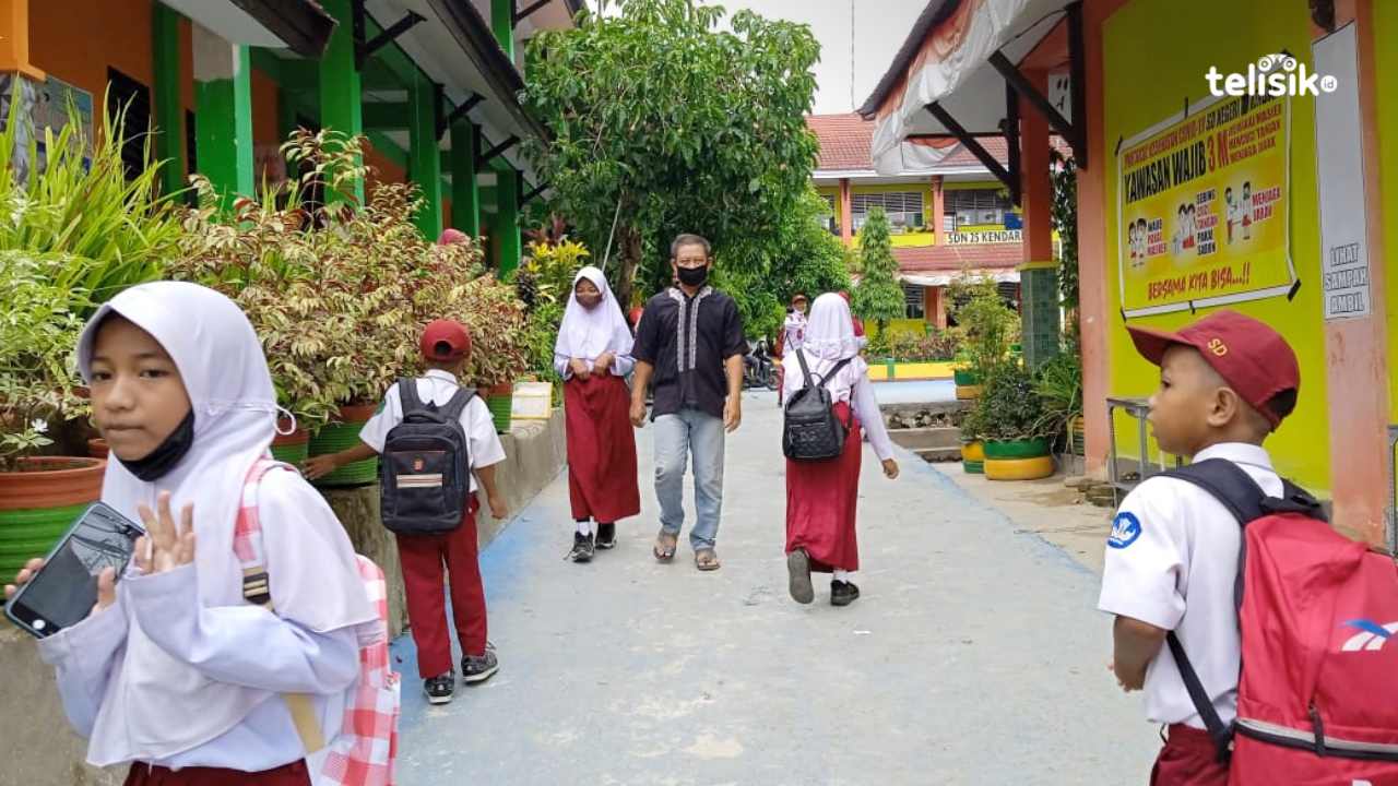 Semester Baru, Sejumlah Sekolah Dasar di Kendari Masih Menerapkan PTM Terbatas