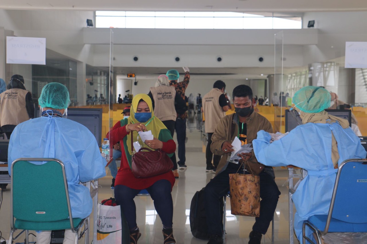 Tiba di Jatim Lebih Awal, 129 Pekerja Migran Indonesia dari Malaysia Dikarantina