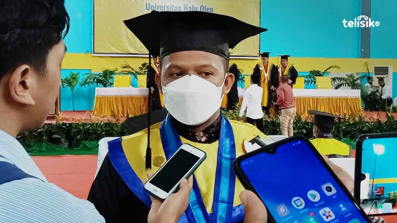 Wisudawan Terbaik UHO dari Fakultas Teknik, Rektor: Pertama Kali Sejak Saya Menjadi Rektor