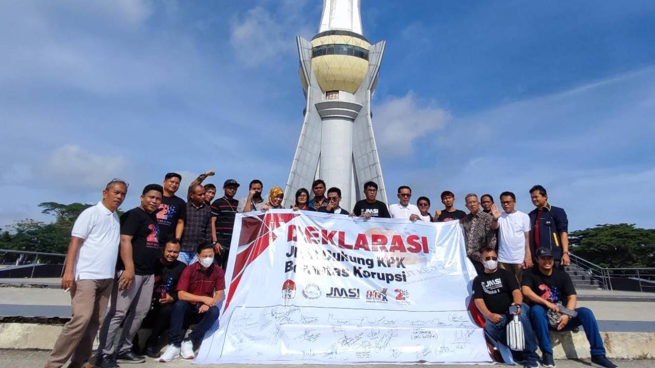 Di Kendari, 1000 Tandatangan JMSI Dukung KPK Berantas Korupsi