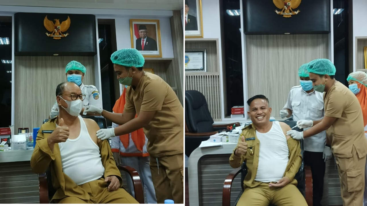 Antisipasi Omicron, Bupati-Wabup Konsel Vaksinasi Dosis Ketiga