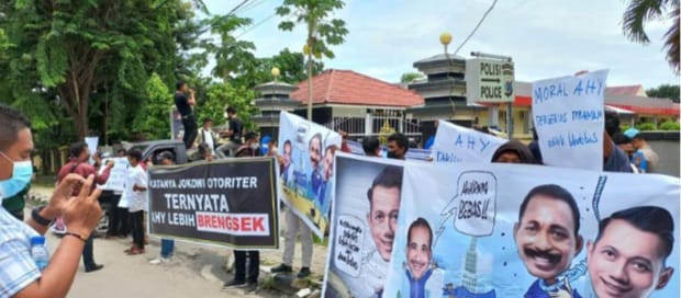 Berlanjut Lagi, Simpatisan Jeriko Demo di Mapolda NTT Larang Kegiatan Demokrat