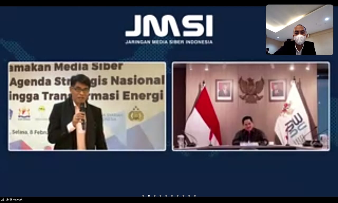 Bicara Transformasi Energi di HUT ke-2 JMSI, Erick Thohir: Indonesia Harus Jadi Produsen Energi Hijau