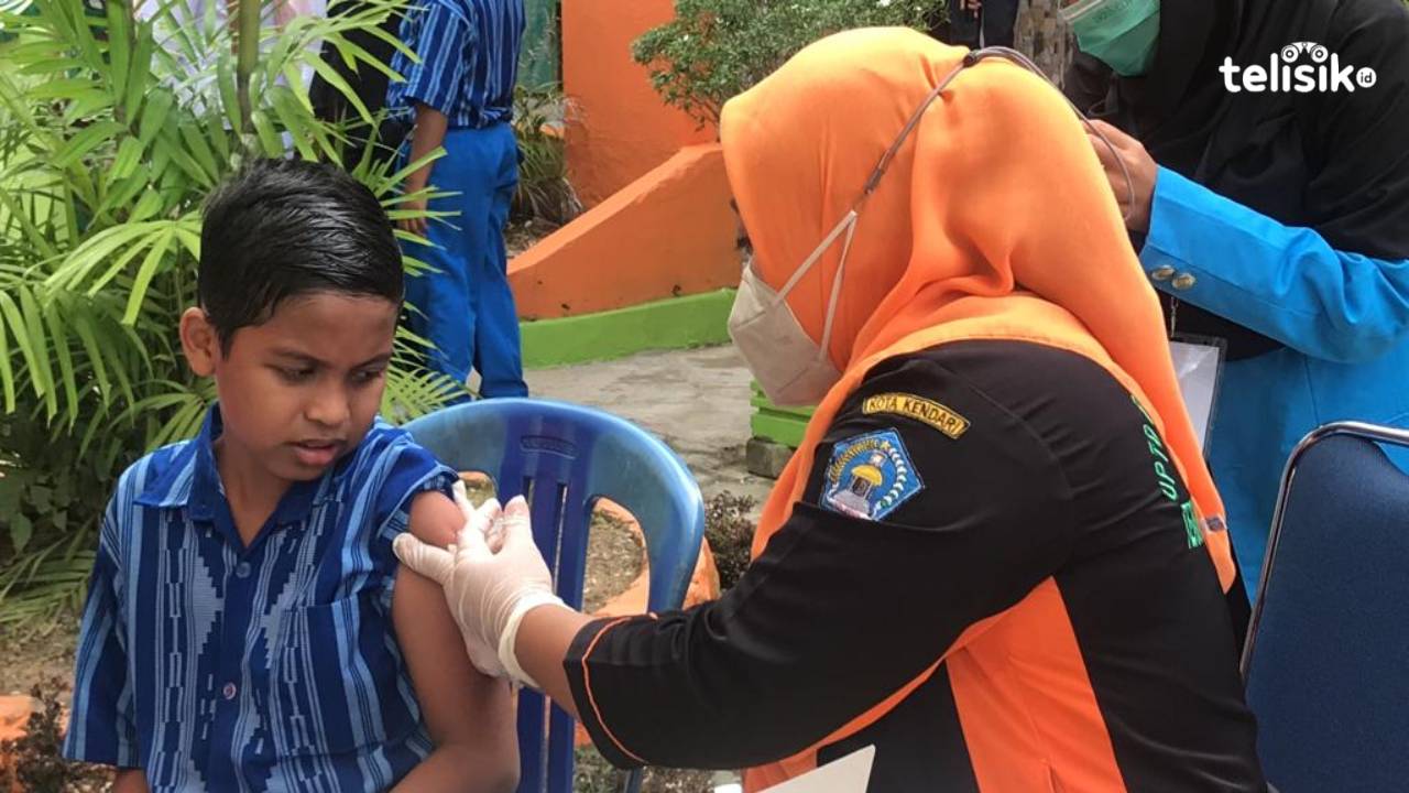 Capaian Vaksinasi Anak Usia 6-11 Tahun di Kendari Baru 15,12 Persen
