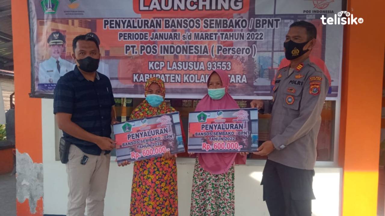 Dinsos Bersama KPC Lasusua Launching Penyaluran BPNT Tahap Pertama