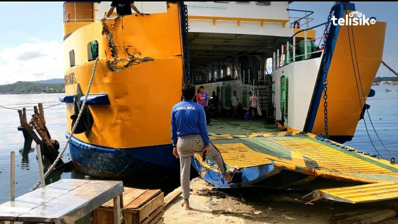 Feri Rute Langara-Kendari Tabrakan, Kapten Kapal Bakal Dipanggil Syahbandar