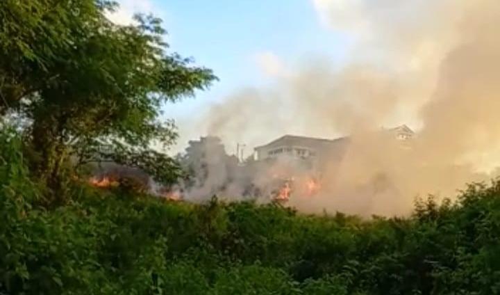 Lahan Milik Pemkot Baubau Hangus Terbakar